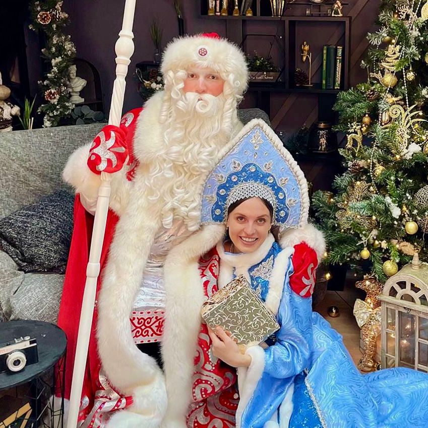 фотографии Деда Мороза и Снегурочки