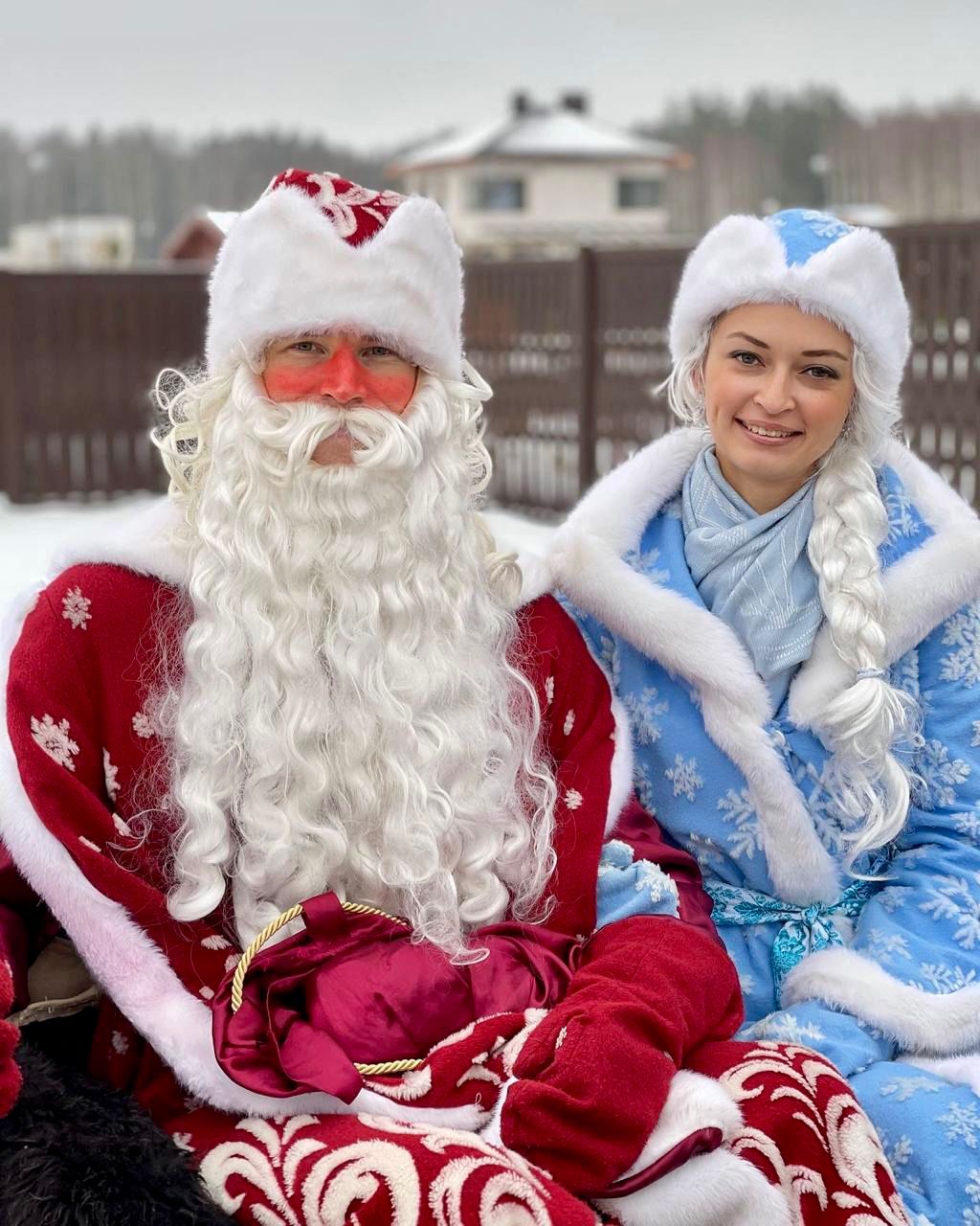 фотографии Деда Мороза и Снегурочки