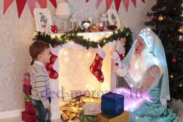 Диодное шоу с Дедом Морозом и Снегурочкой